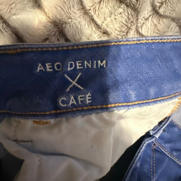 NWOT Women’s American Eagle Hi Rise Jegging Blue Denim Jeans Size 14 - Picture 10 of 13